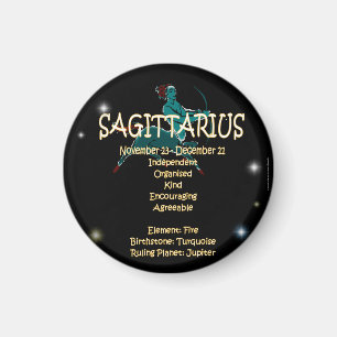 Sagittarius zodiac magnet