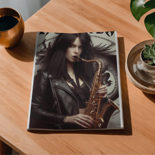 Sagittarius Zodiac Musician Saxophone Decoupage Tissue Paper