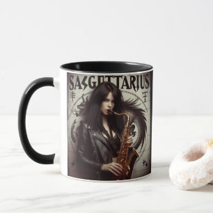 Sagittarius Zodiac Musician Saxophone Mug