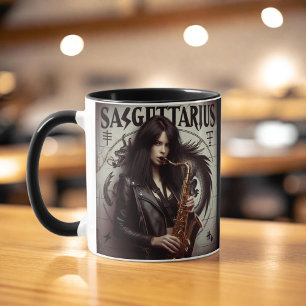 Sagittarius Zodiac Musician Saxophone Mug