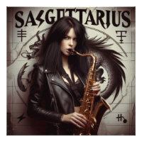 Sagittarius Zodiac Musician Saxophone 
