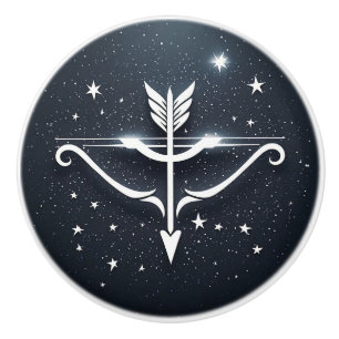 Sagittarius Zodiac Mystic Symbol Gift ♐ Ceramic Knob