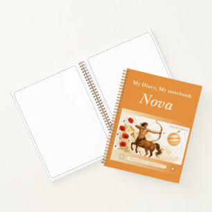 Sagittarius Zodiac Notebook/Diary – Art Nouveau Notebook