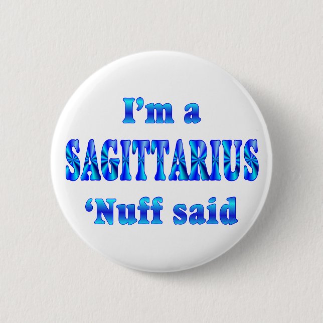 Sagittarius Zodiac Sign 6 Cm Round Badge (Front)