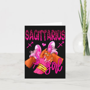 Sagittarius Zodiac Sign Birthday Queens Horoscope  Card