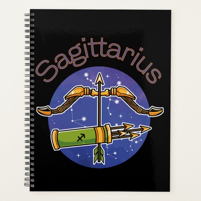 Sagittarius Zodiac Sign Calendar Planner (Front)