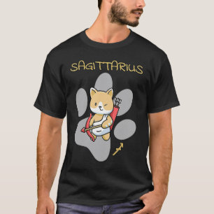 Sagittarius Zodiac Sign Cat Astrology Kitten Cats T-Shirt