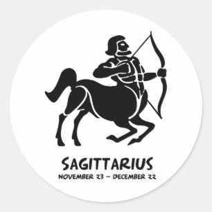 Sagittarius Zodiac Sign Classic Round Sticker