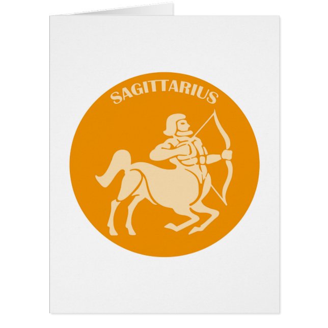 Sagittarius, Zodiac Sign, Horoscope, Astrology (Front)