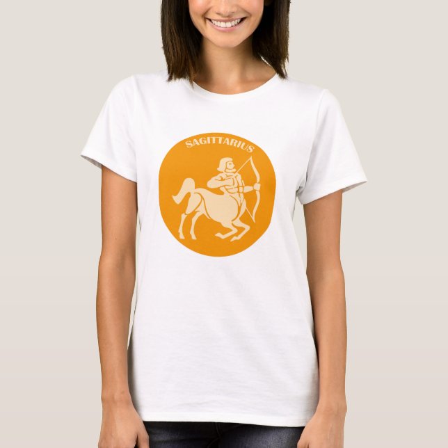 Sagittarius, Zodiac Sign, Horoscope, Astrology T-Shirt (Front)