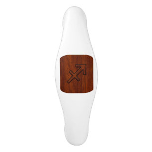 Sagittarius Zodiac Sign in Mahogany Brown Style Ceramic Cabinet Pull