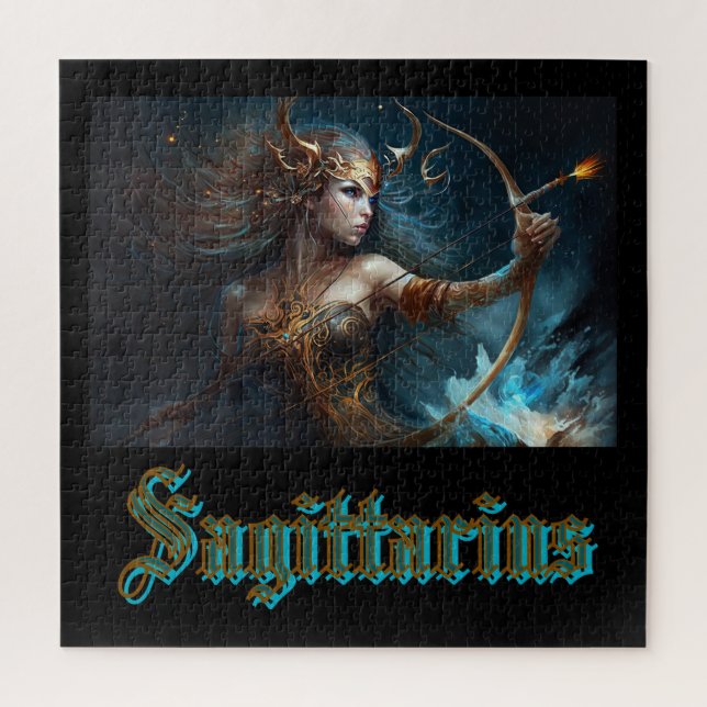 Sagittarius Zodiac Sign Jigsaw Puzzle (Vertical)