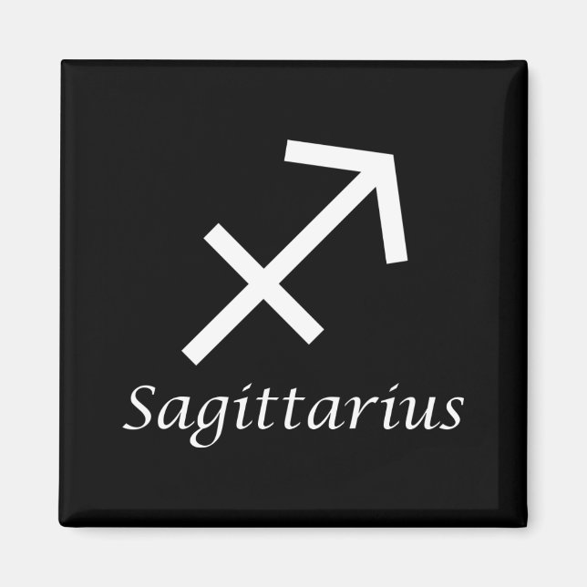 'Sagittarius' Zodiac Sign Magnet (Front)