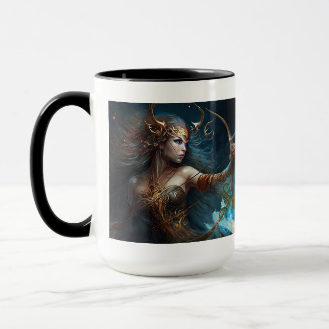 Sagittarius Zodiac Sign Mug (Left)