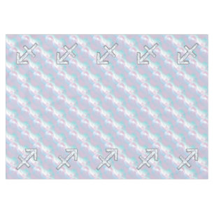 Sagittarius Zodiac Sign on Mother of Pearl Style Tablecloth