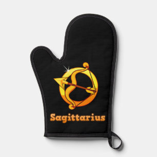 Sagittarius zodiac sign oven mitt