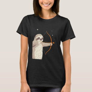 Sagittarius Zodiac Sloth Archer Of The Stars T-Shirt