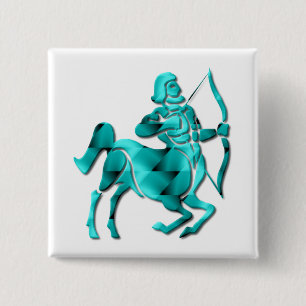 Sagittarius Zodiac Square Pin