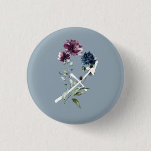 Sagittarius Zodiac Star Sign 3 Cm Round Badge