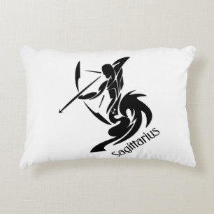 Sagittarius Zodiac Symbol and Sign Decorative Cushion