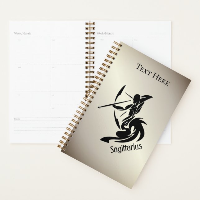 Sagittarius Zodiac Symbol and Sign Planner (Display)