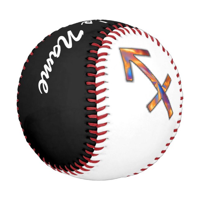 Sagittarius Zodiac Symbol Element by K Yoncich Baseball (Angled)