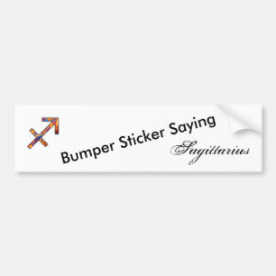 Sagittarius Zodiac Symbol Elmnt by Kenneth Yoncich Bumper Sticker
