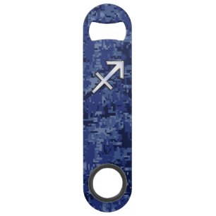 Sagittarius Zodiac Symbol NavyDigital Camouflage