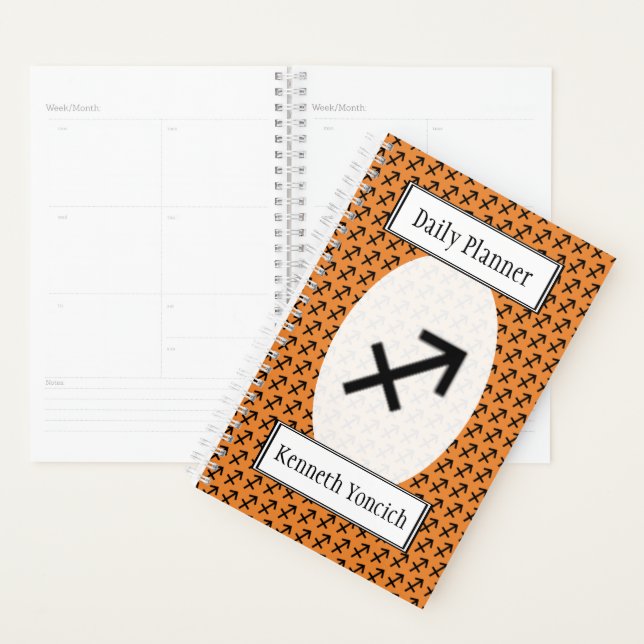 Sagittarius Zodiac Symbol Standard by K Yoncich Planner (Display)
