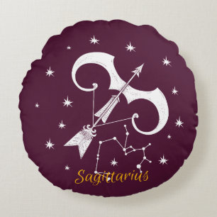 Sagittarius Zodiac Throw Pillow