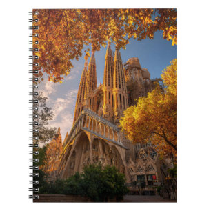 Sagrada Família Autumn Glow Notebook