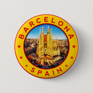 Sagrada Familia Barcelona 6 Cm Round Badge