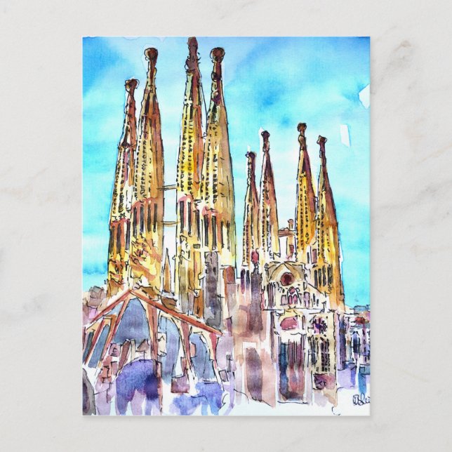 Sagrada Familia Barcelona Postcard (Front)