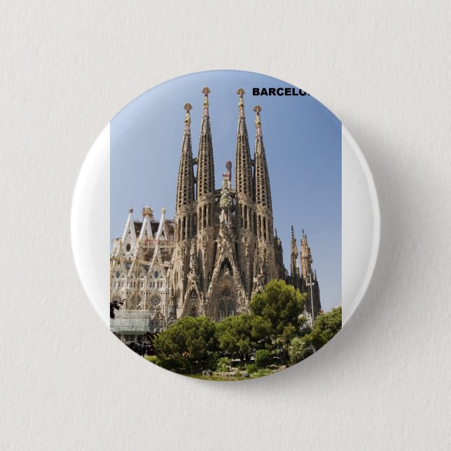 Sagrada Familia Barcelona Spain 6 Cm Round Badge (Front)