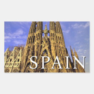 Sagrada Familia   Barcelona, Spain Rectangular Sticker