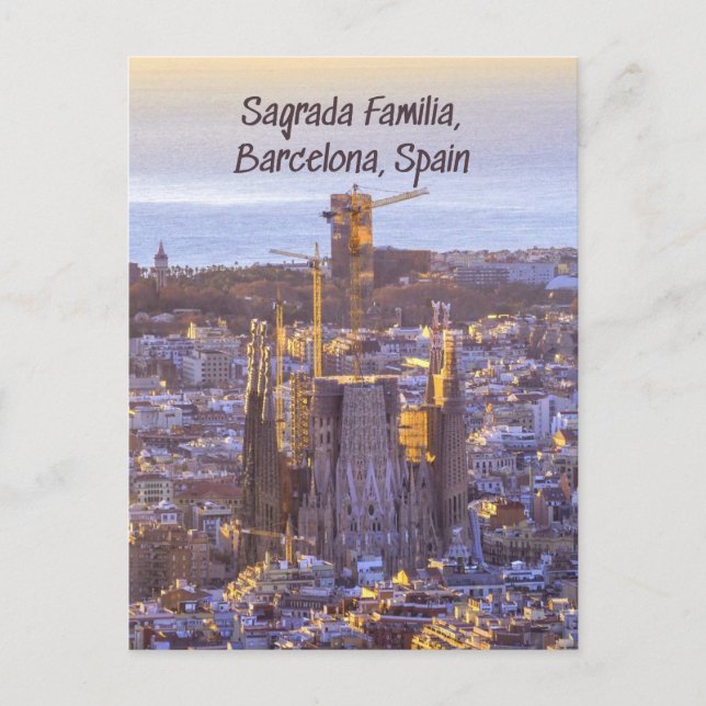 Sagrada Familia Catholic Church, Barcelona, Spain Postcard (Front)
