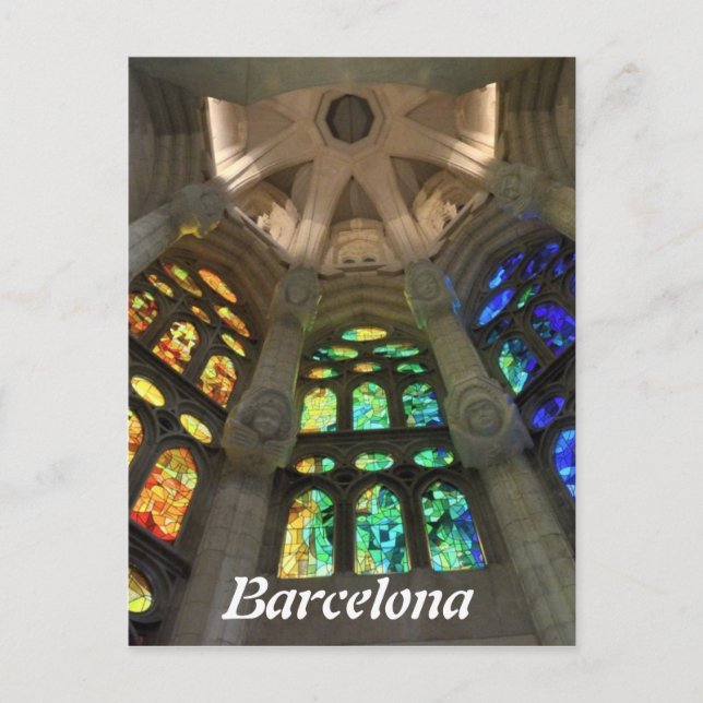 Sagrada Familia. Interior Postcard (Front)