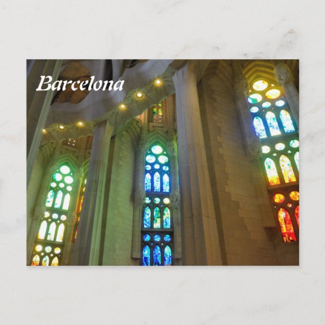 Sagrada Familia. Interior Postcard (Front)