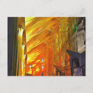Sagrada Familia. Interior. View 2. Postcard