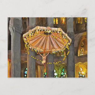 Sagrada Familia. Interior. View 4. Postcard
