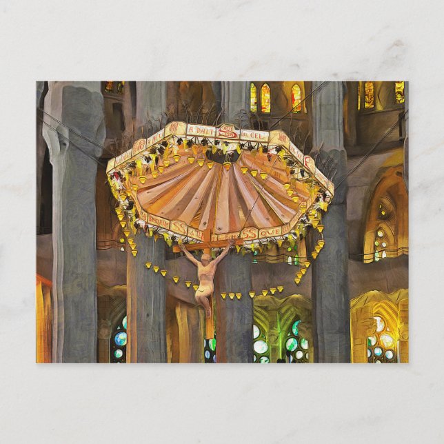 Sagrada Familia. Interior. View 4. Postcard (Front)