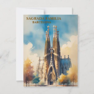 Sagrada Família Postcard – Iconic Barcelona Landma