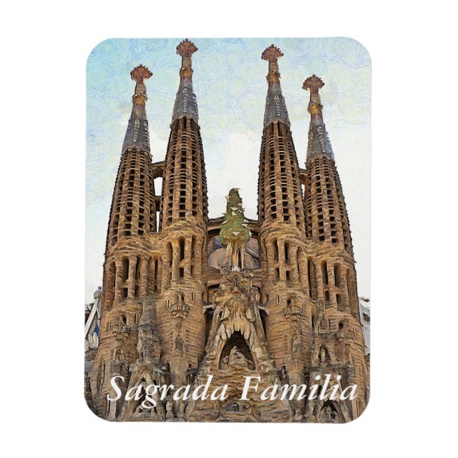 Sagrada Familia. View 3. Magnet (Vertical)