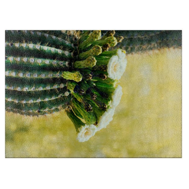 Saguaro blooms cutting board (Front)