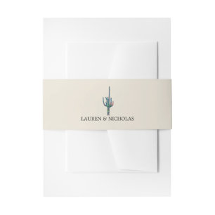 Saguaro Cactus Belly Band Invitation Belly Band