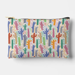 Saguaro Cactus Colourful Arizona Pattern Accessory Pouch