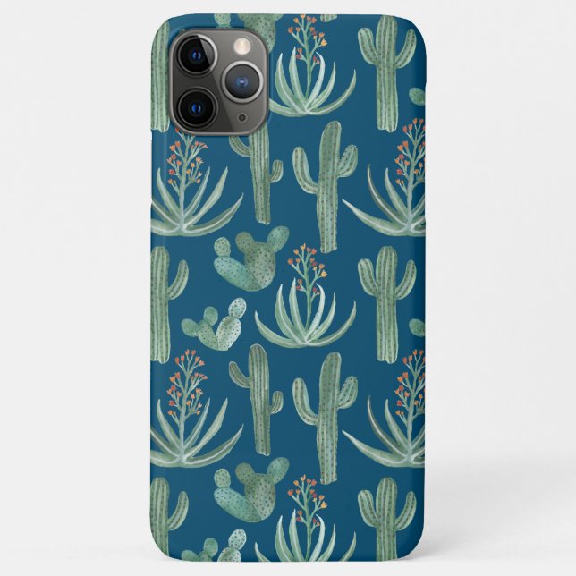 Saguaro Cactus Desert Aloe Watercolor Case-Mate iPhone Case (Back)