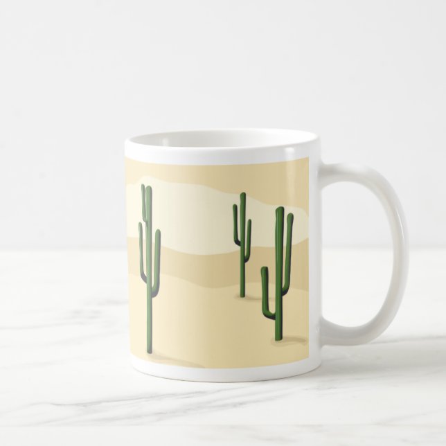 Saguaro Cactus Desert Mugs (Right)