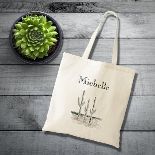 Saguaro Cactus Desert Southwest Tote Bag