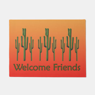 Saguaro Cactus Desert Sunset Doormat